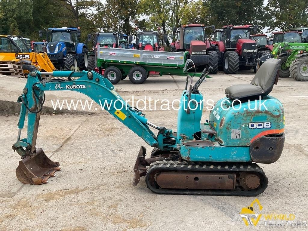 Kubota K 008 Miniekskavaatorid < 7 t