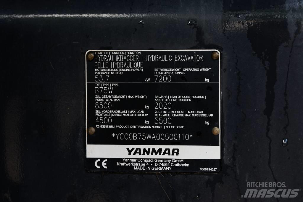Yanmar B 75 W Ratasekskavaatorid
