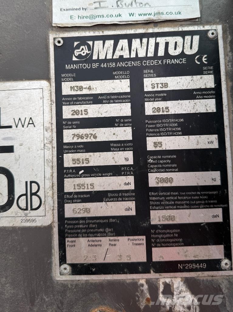 Manitou M30-4 ST3B Teleskooplaadurid