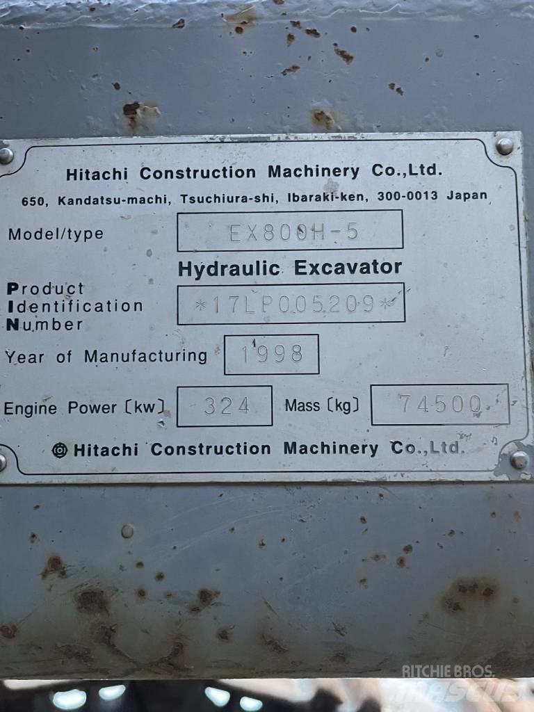 Hitachi EX 800 H-5 Roomikekskavaatorid