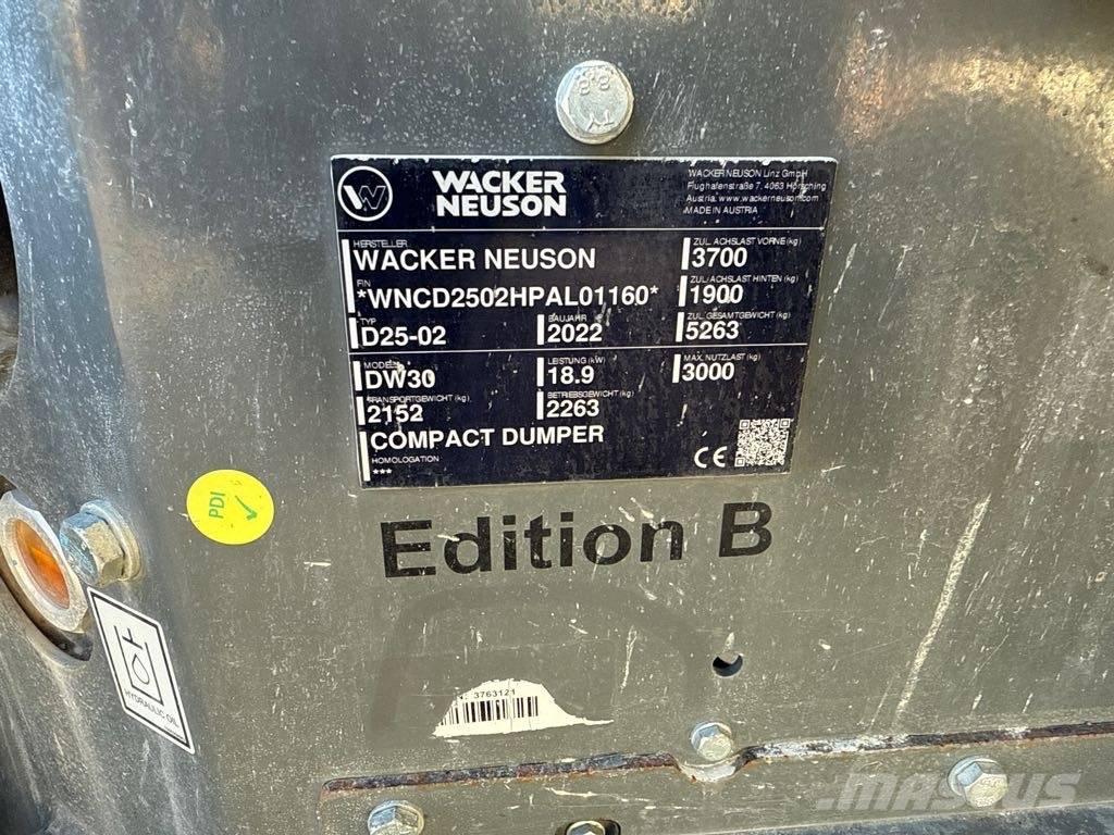 Wacker Neuson DW30 Väikekallurid