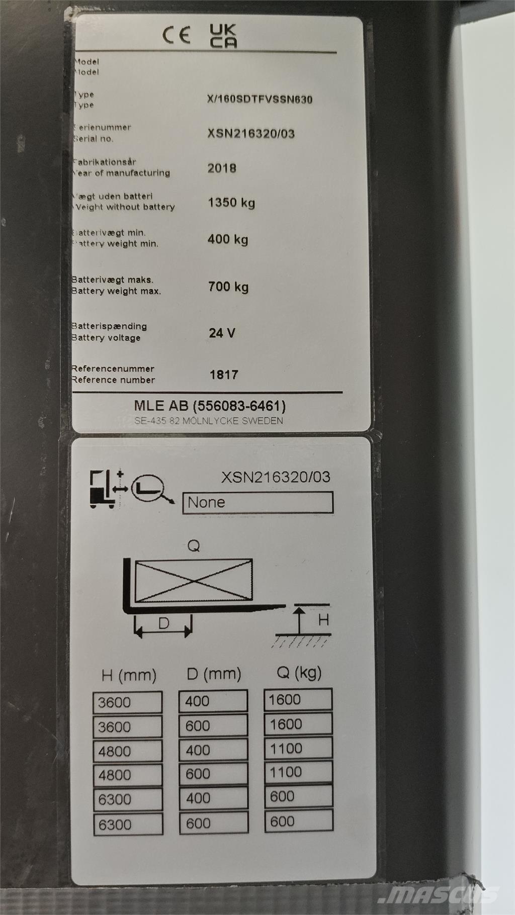 Atlet XSN160E Platvormiga virnastajad