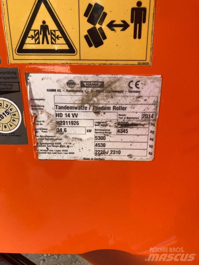 Hamm HD 14 VV Tandemrullid