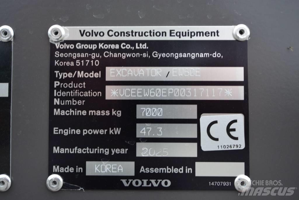 Volvo EW 60 E Miniekskavaatorid < 7 t
