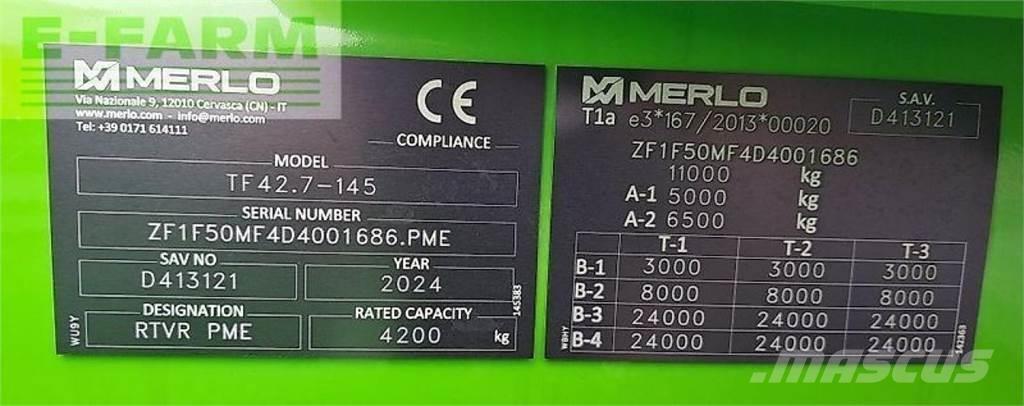 Merlo tf 42.7 - 145 Põllumajanduslikud teleskoopkäitlejad
