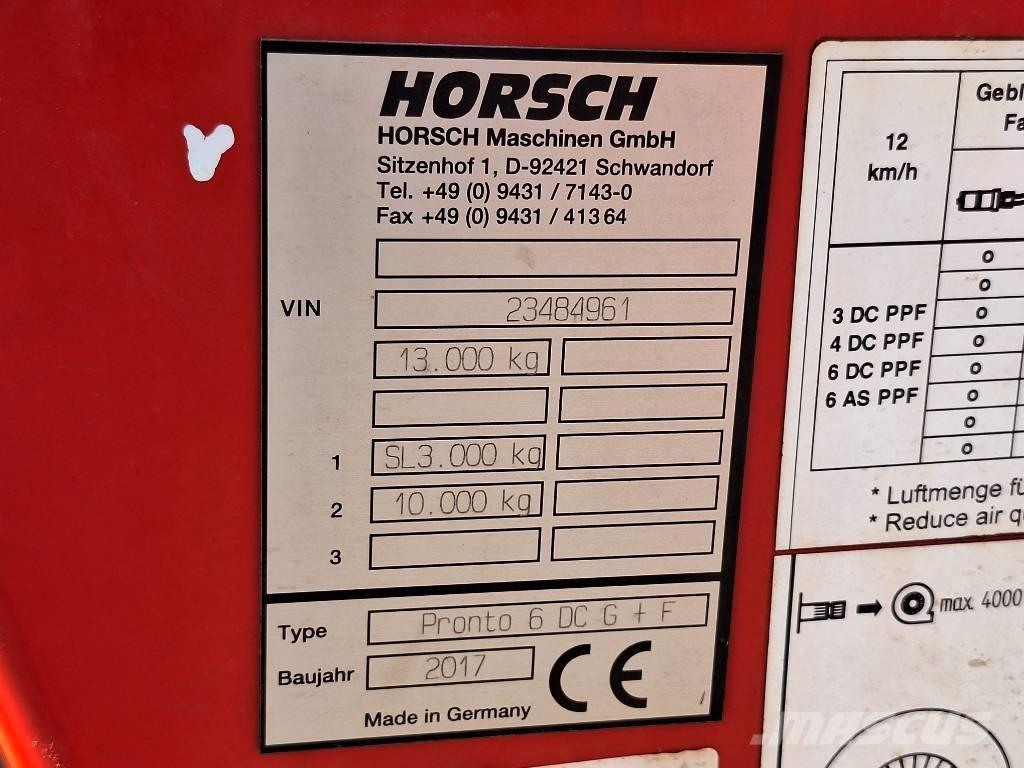 Horsch Pronto 6 DC Külvikud