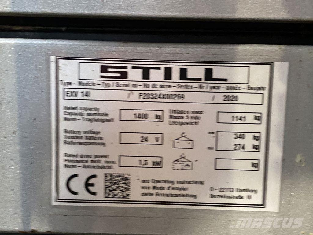 Still EXV14I Järelkäidavad virnastajad