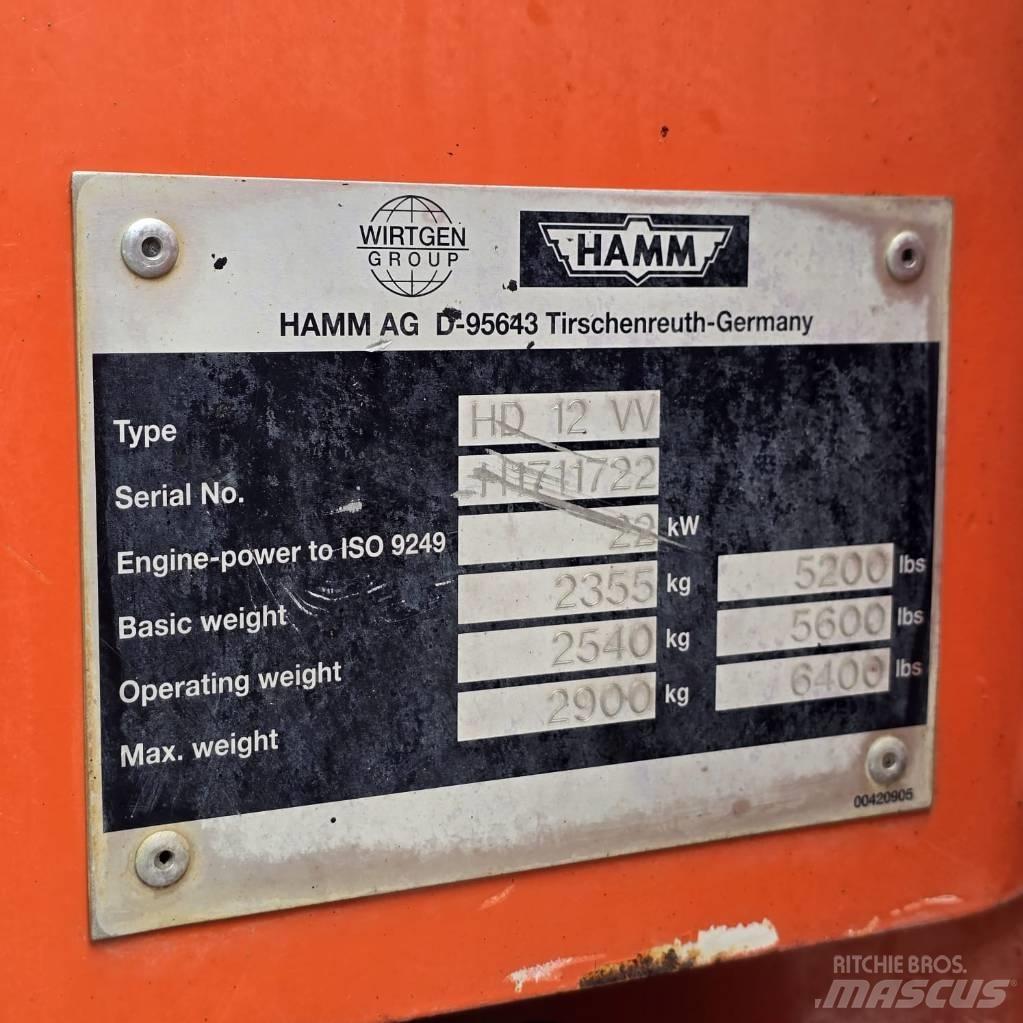 Hamm HD 12 VV Tandemrullid