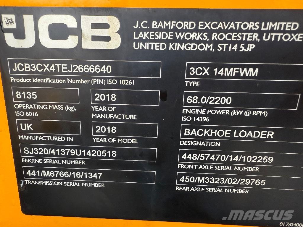 JCB 3cx Ekskavaatorlaadurid