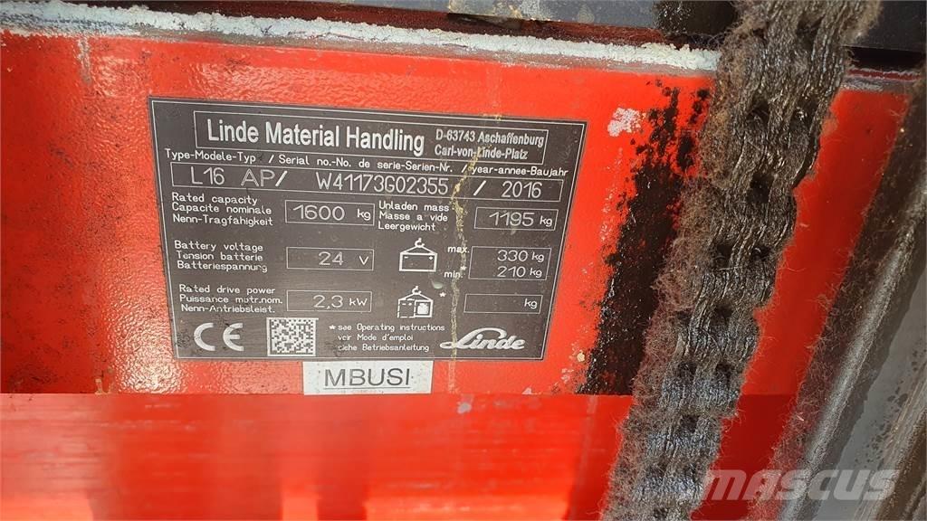 Linde L16AP Järelkäidavad virnastajad