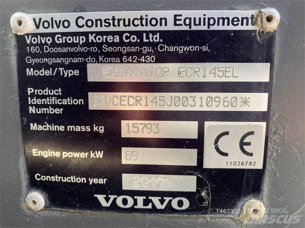 Volvo ECR145EL Roomikekskavaatorid