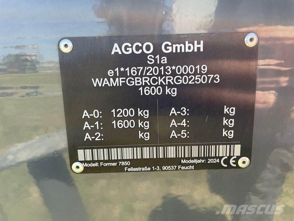 Fendt Former 7850 Vaalutid ja kaarutid