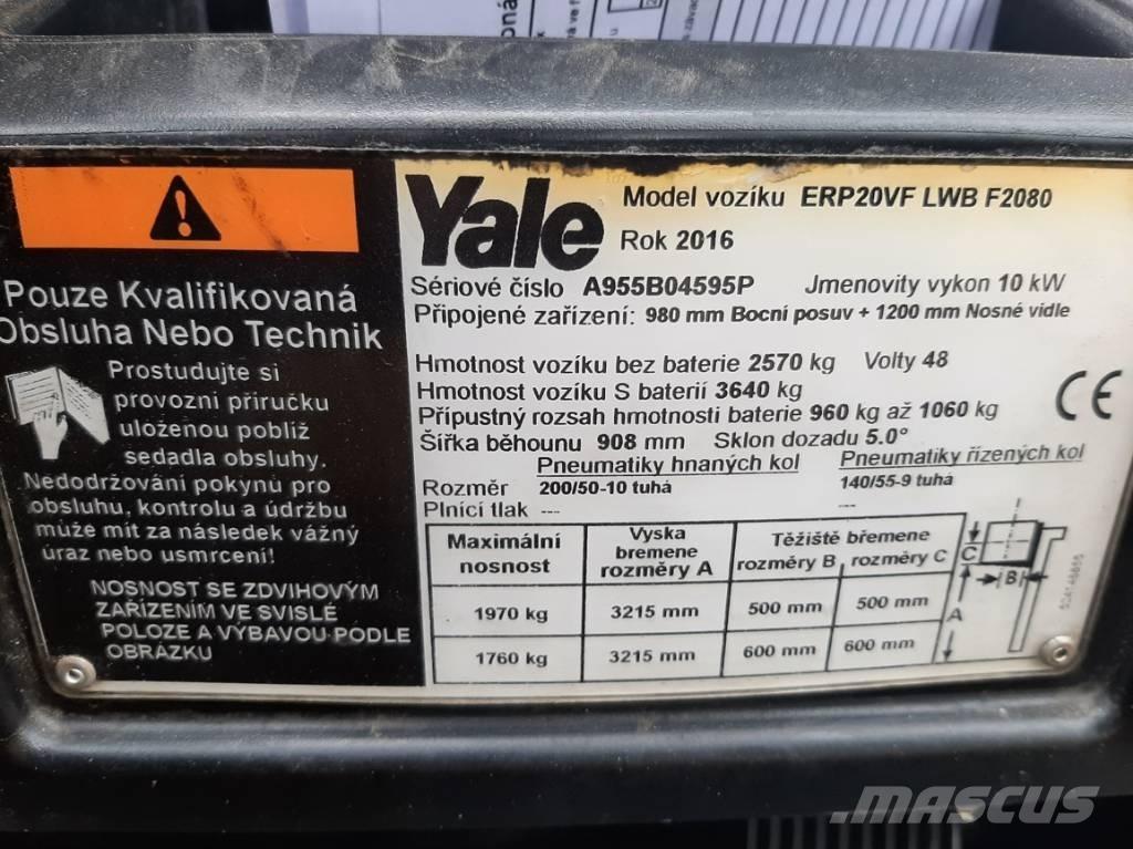 Yale ERP20VF LWB Elektritõstukid