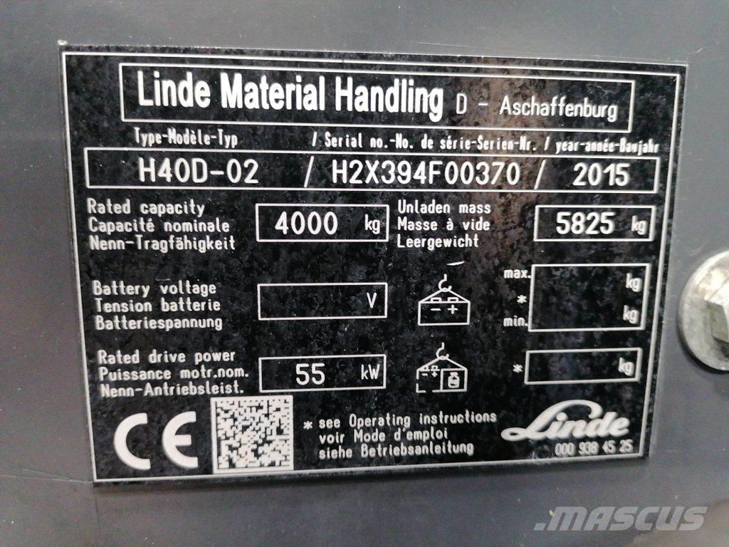 Linde H40D-02 Diiseltõstukid