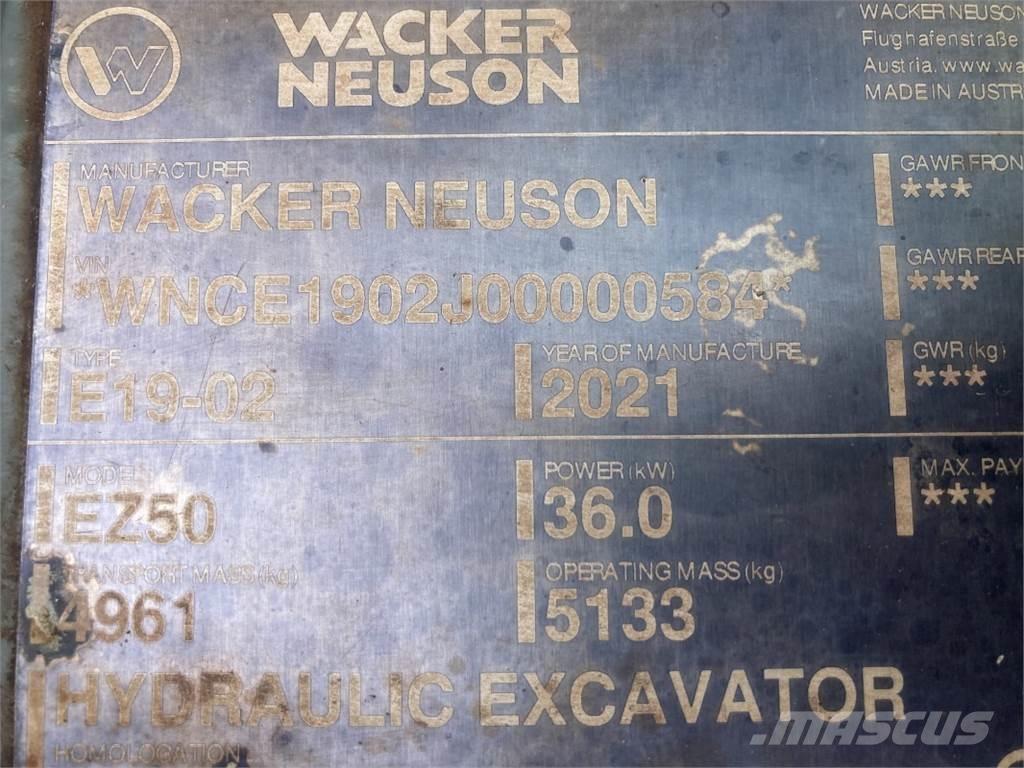 Wacker Neuson EZ50 Miniekskavaatorid < 7 t