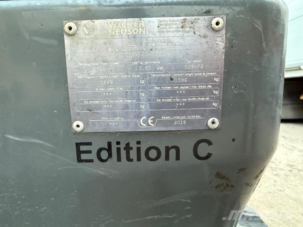 Wacker Neuson ET 16 Miniekskavaatorid < 7 t