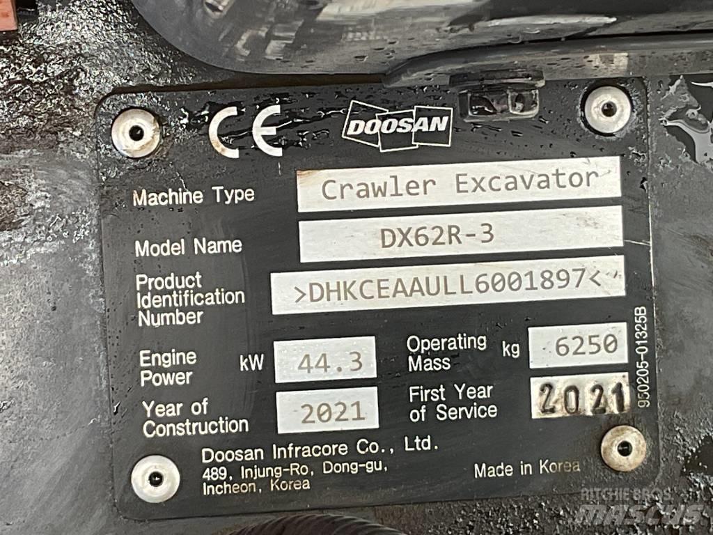 Doosan DX 62 R-3 Miniekskavaatorid < 7 t