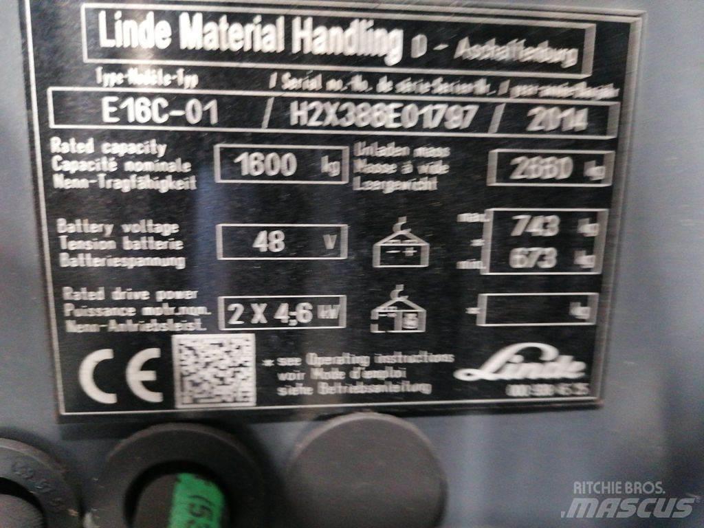 Linde E16C-01 Elektritõstukid