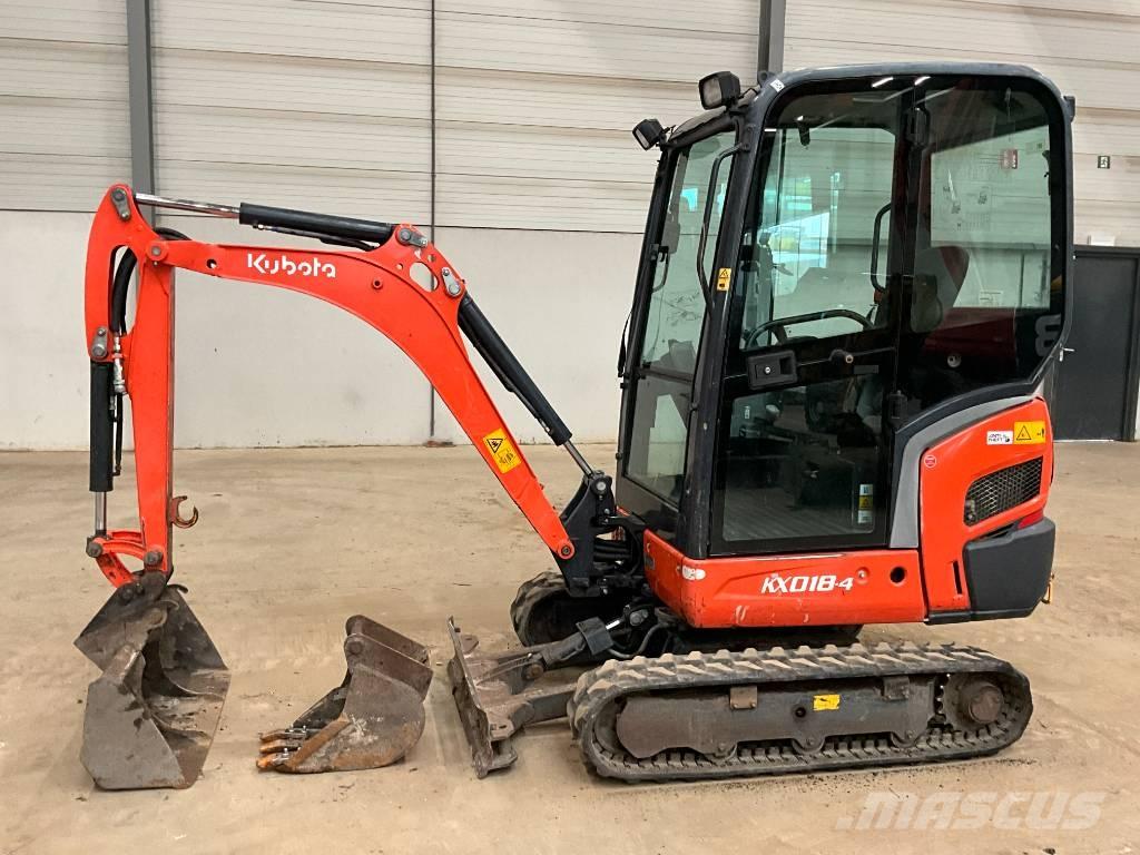 Kubota KX 018-4 Miniekskavaatorid < 7 t