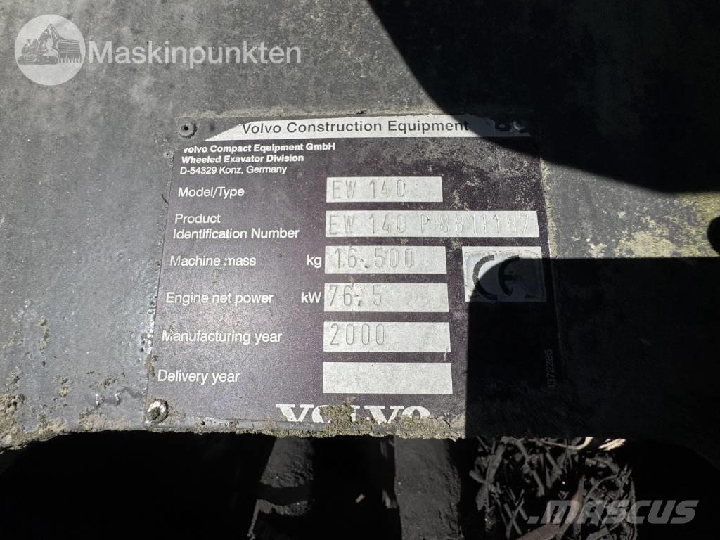 Volvo EW 140 B Ratasekskavaatorid
