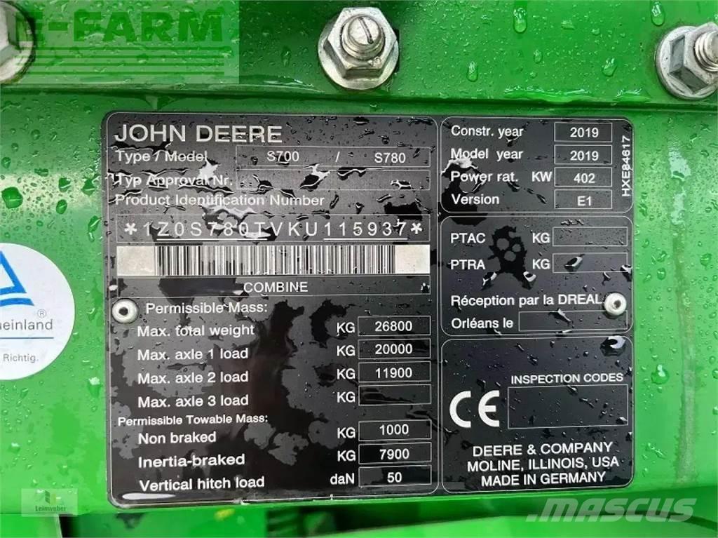 John Deere s 780i Teraviljakombainid