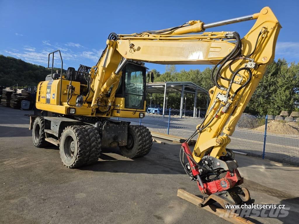 Komatsu PW 160 Ratasekskavaatorid