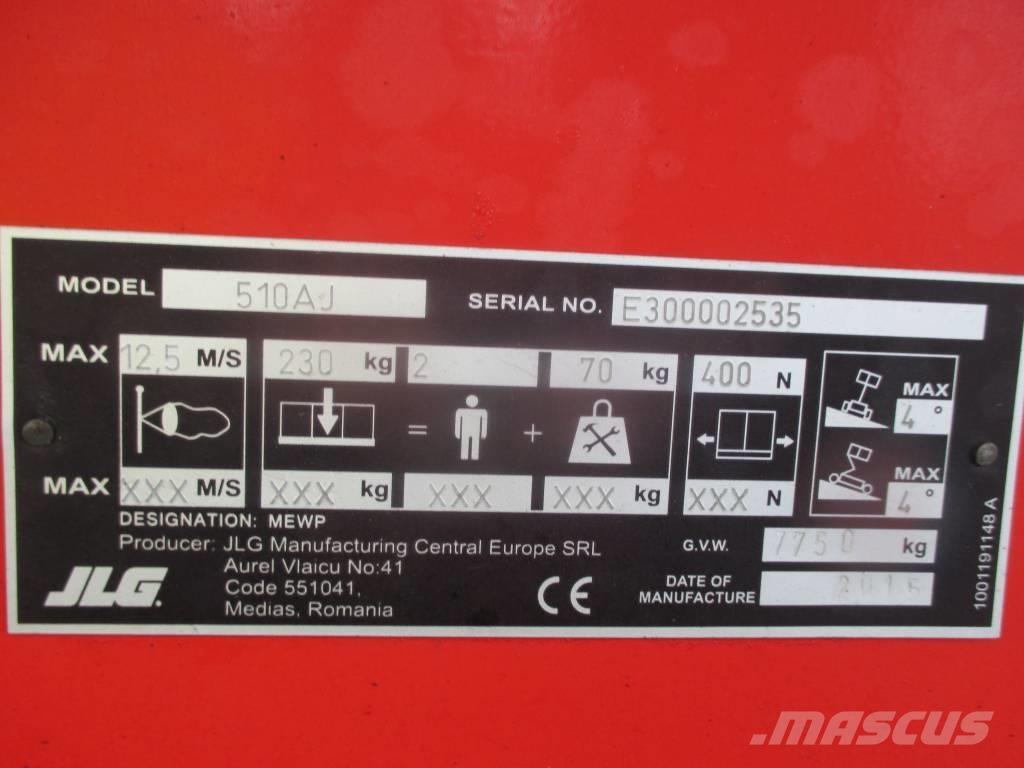 JLG 510 AJ Iseliikuvad poomtõstukid