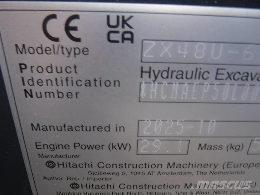 Hitachi ZX 48 U-6 Miniekskavaatorid < 7 t