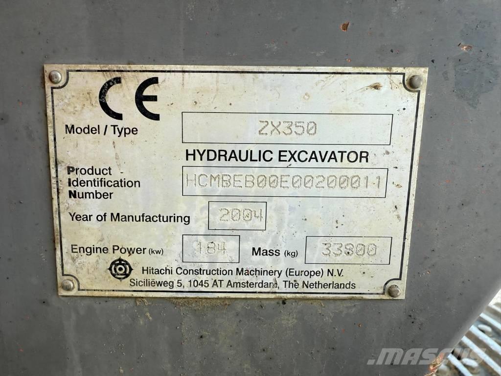 Hitachi ZX 350 Roomikekskavaatorid