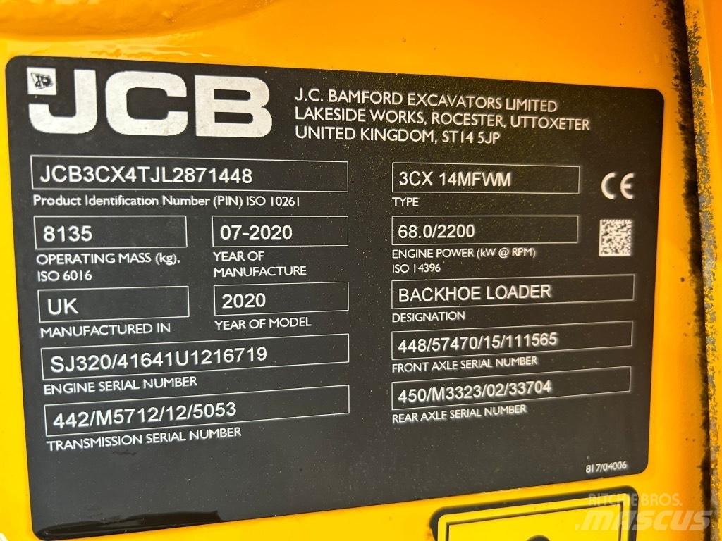 JCB 3CX Air Con Ekskavaatorlaadurid