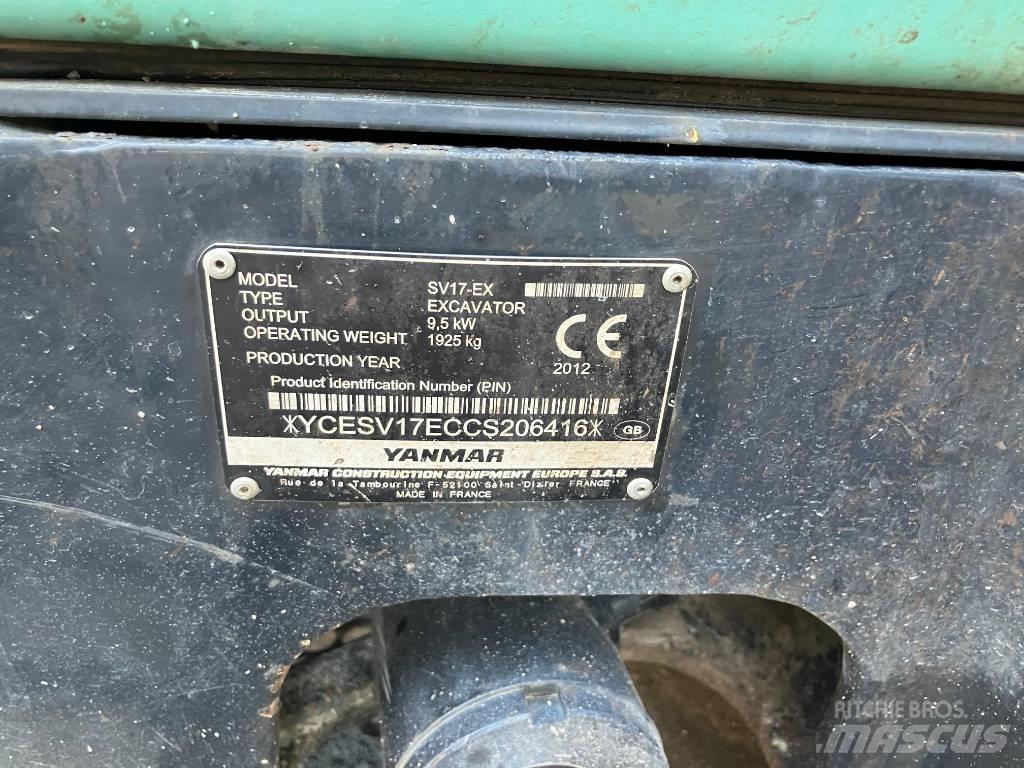 Yanmar SV 17 EX Miniekskavaatorid < 7 t