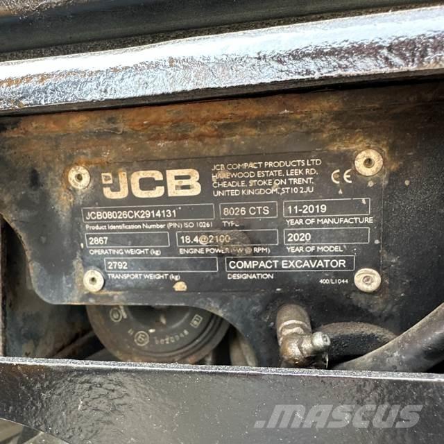 JCB 8026 Miniekskavaatorid < 7 t