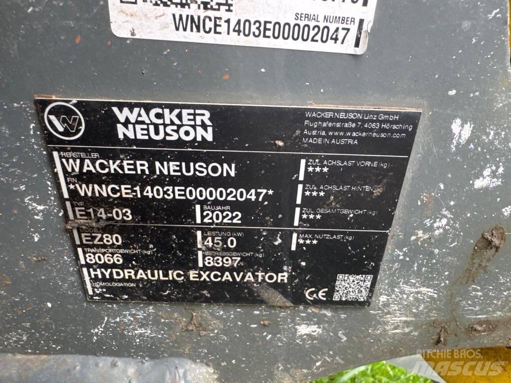 Wacker Neuson EZ80 Roomikekskavaatorid