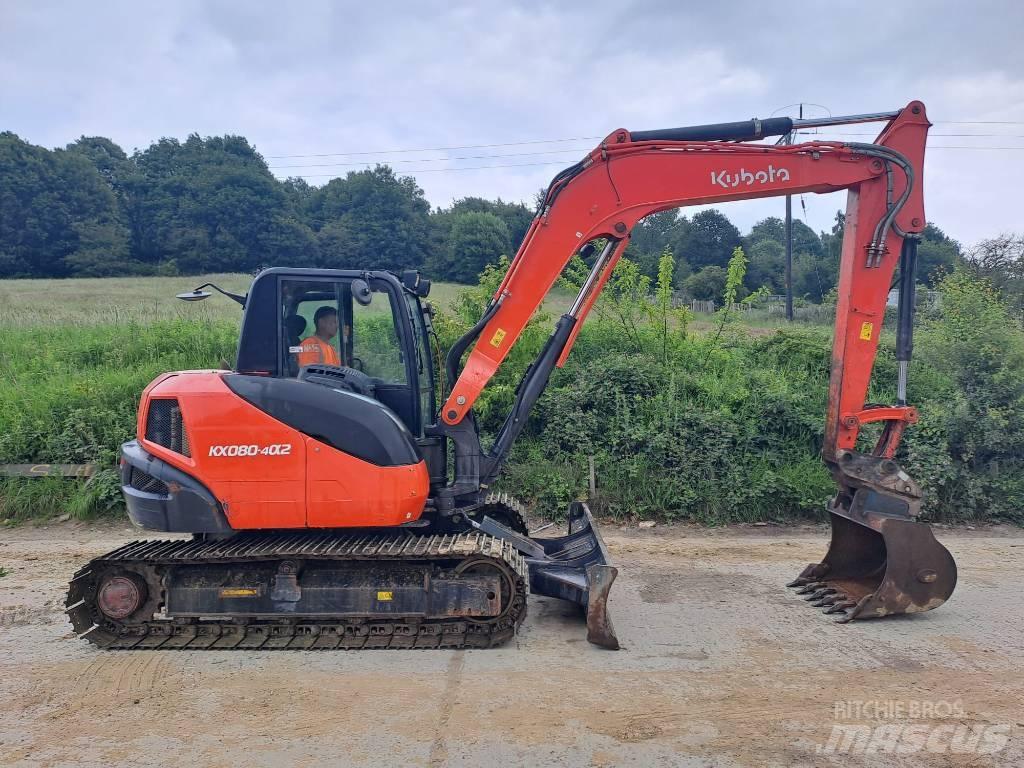 Kubota KX 080-4 Väikeekskavaatorid 7t-12t