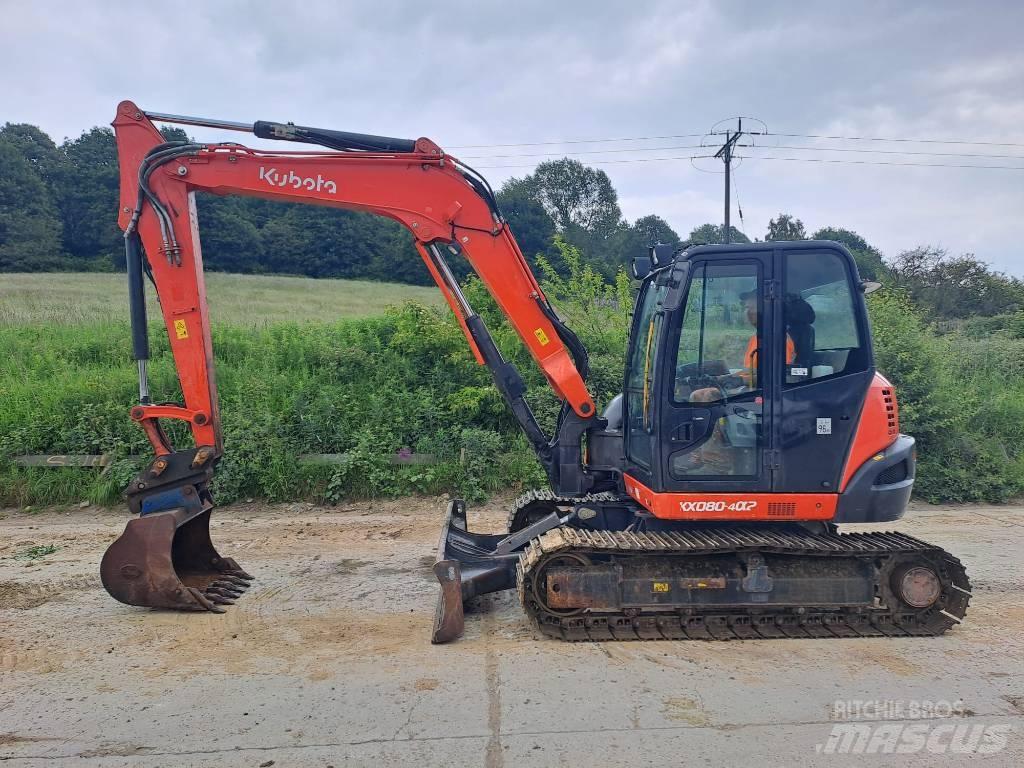 Kubota KX 080-4 Väikeekskavaatorid 7t-12t