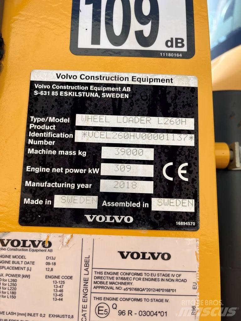 Volvo L260H Rataslaadurid