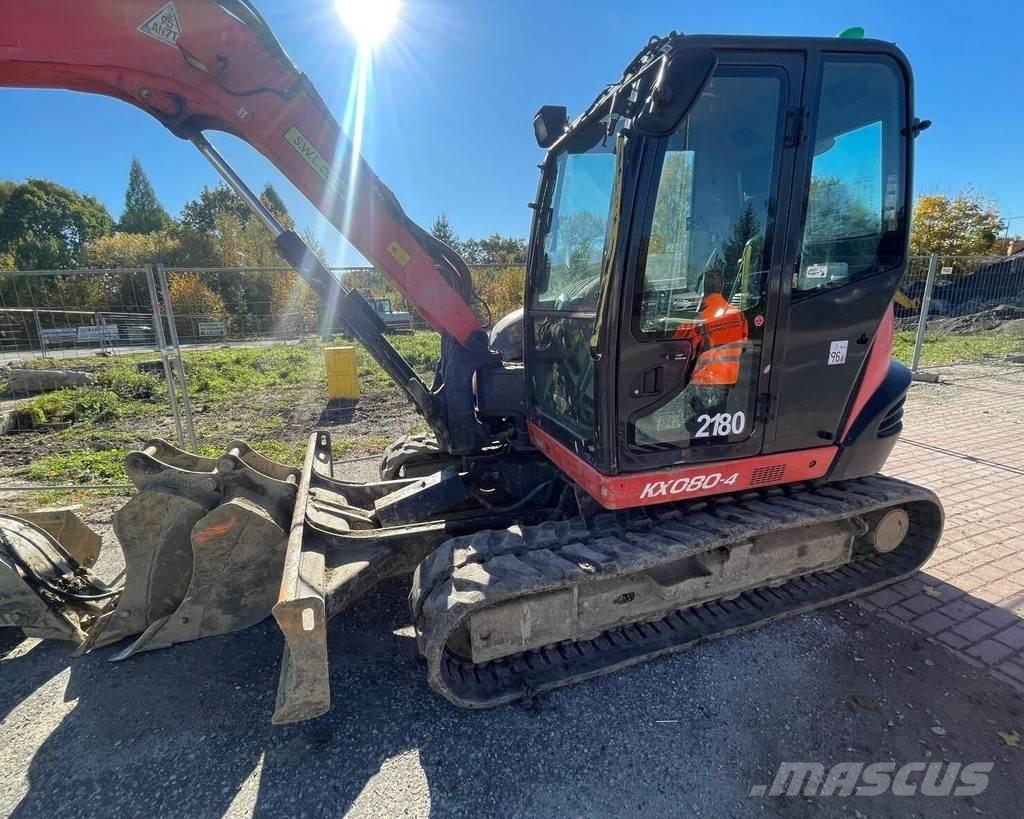Kubota KX-080-4 Miniekskavaatorid < 7 t