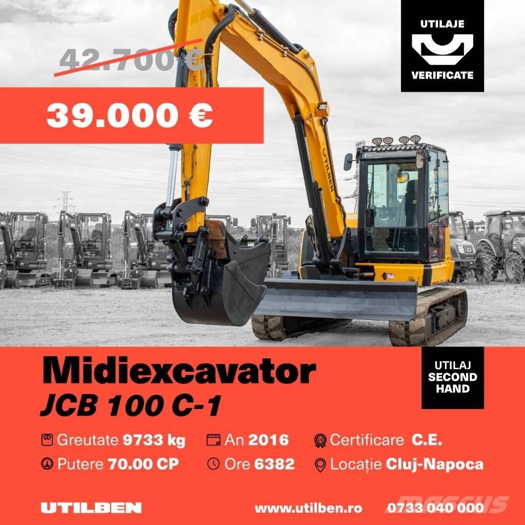 JCB 100 C-1 Väikeekskavaatorid 7t-12t