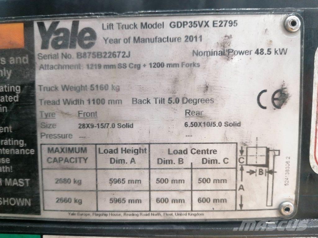 Yale GDP35VX Diiseltõstukid