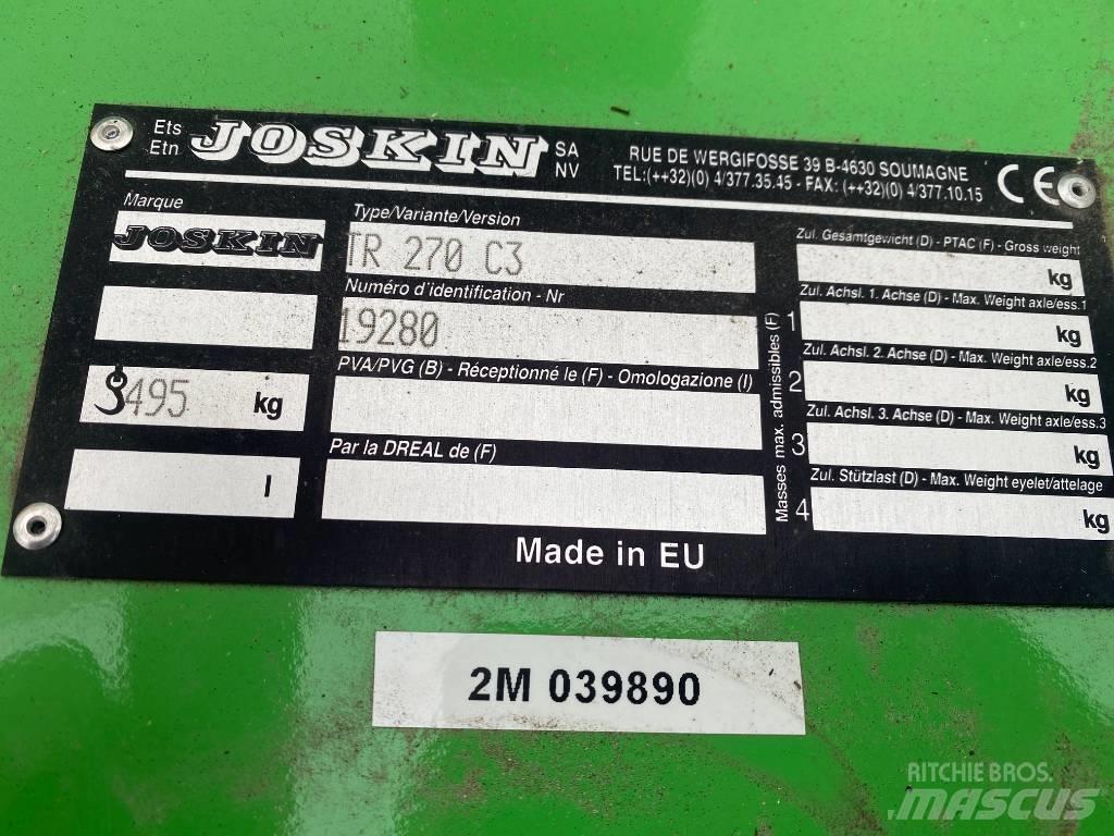 Joskin TR 270 C3 Karjamaade niidukid / pealselõikurid