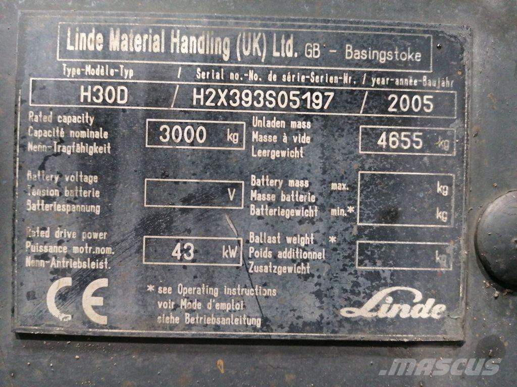 Linde H30D Diiseltõstukid
