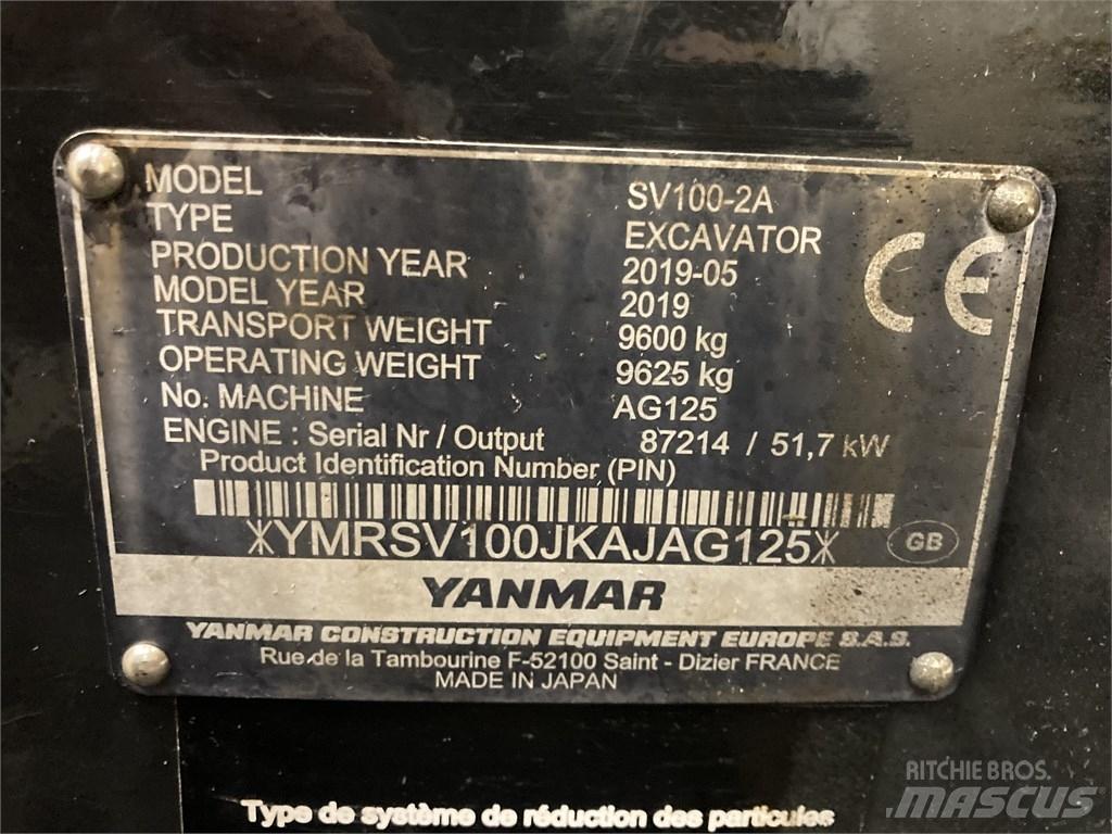 Yanmar SV 100-2A Väikeekskavaatorid 7t-12t
