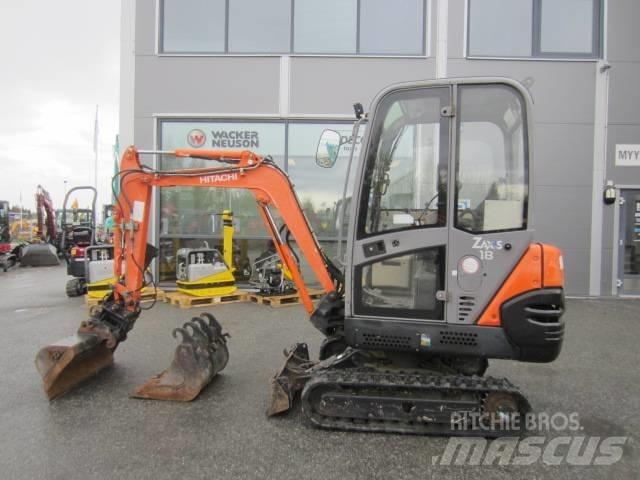Hitachi ZX 18 Miniekskavaatorid < 7 t