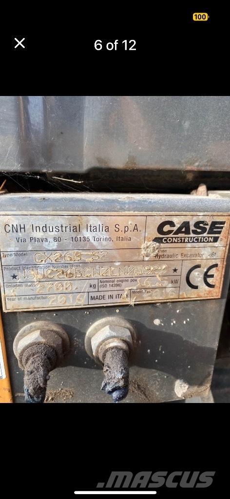 CASE CX 26 B ZTS Miniekskavaatorid < 7 t