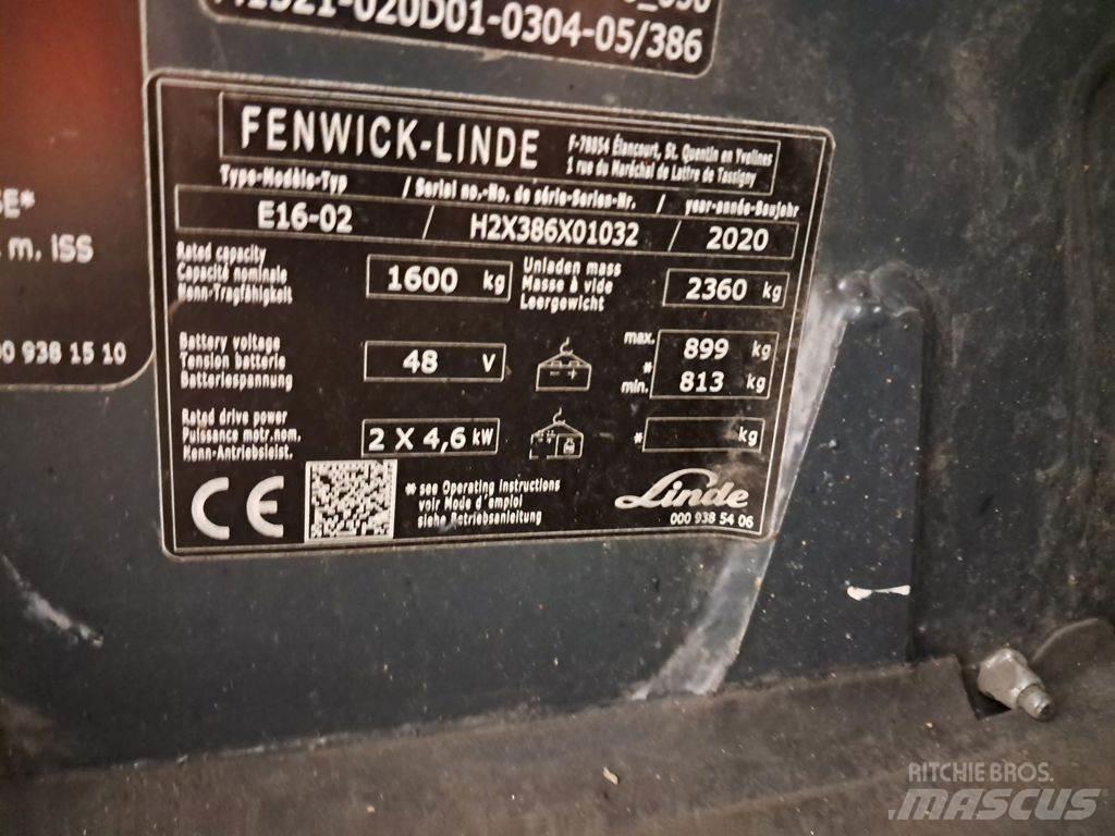 Linde E16-02 Elektritõstukid