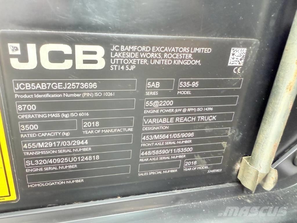 JCB 535-95 Teleskooplaadurid