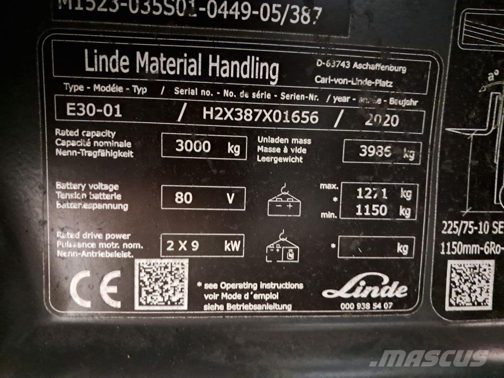 Linde E30-01 Elektritõstukid