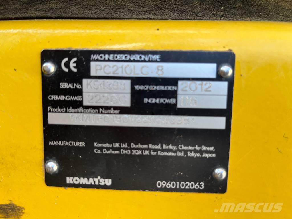 Komatsu PC 210 LC-8 Roomikekskavaatorid