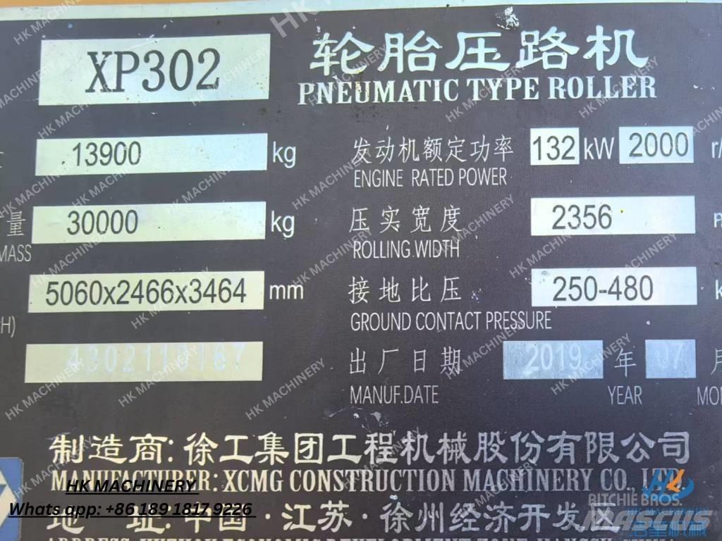 XCMG XP302 Pneumorehvidega rullid