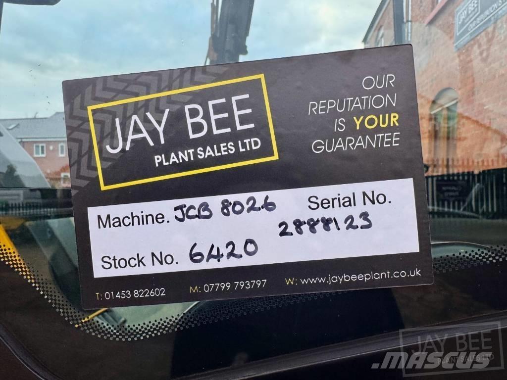 JCB 8026 CTS Miniekskavaatorid < 7 t